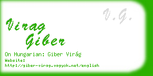 virag giber business card